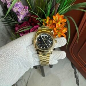 Rolex Oyster Perpetual Day-Date Gold Black Dial 003