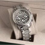 Rolex Watch Diamond Silver New Tiger Stainless Steel Edition Watch (SG166) - Accessories | Buy Online at Best Price