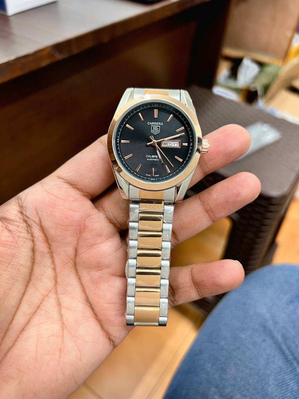 Tag Heuer Calibre 5 Rose Gold Dial 43mm