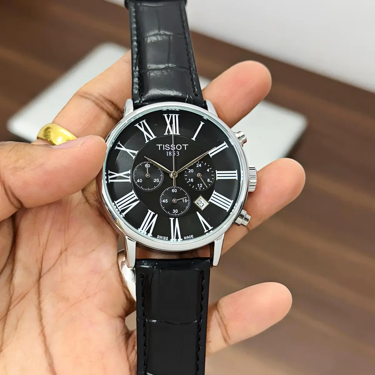 Tissot 1853 Roman Black First Copy