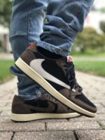 Travis Scott X Air Jordan 1 Low OG Dark Mocha Semi UA – Premium Quality - 7a first copy shoes | Buy Online at Best Price