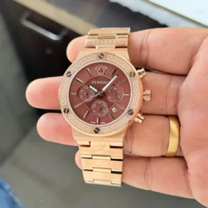 Versace Greca Rose Gold First Copy – Premium Chronograph for Men