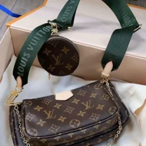Louis Vuitton Mono Green Belt Multi Pochette Bag (With Box)