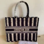 Dior Canvas Black Strip Tote - Accessories | Buy Online at Best Price