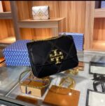 Tory Burch Eleanor Black Diamond Cut Sling Bag (With Box) - Accessories | Buy Online at Best Price