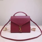 Ysl Cassandra Top Handle Small Maroon Hand Bag (With Box) - Accessories | Buy Online at Best Price