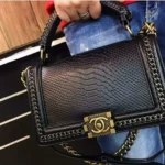 Chanel Leboy Black Croco Premium Quality Handbag - Accessories | Buy Online at Best Price