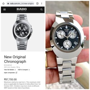 Rado Diastar Men’s Silver - Branded First Copy Watches | Buy Online at Best Price