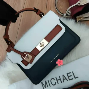 Michael Kors Titiana  Blue White Sling Bag