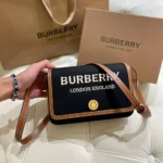 Burberry Hampshire Horseferry Black Crossbody Bag (With Box) - Accessories | Buy Online at Best Price