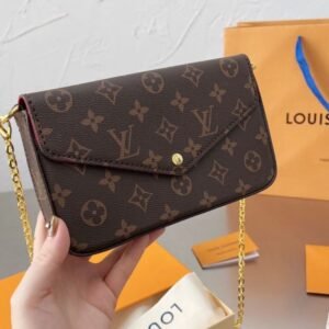 Louis Vuitton Félicie Pochette Coffee Sling Bag (With Box) - Accessories | Buy Online at Best Price