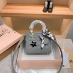 Lady Dior Mini Patent Premium Sky Blue Hand Bag (With Box) - Accessories | Buy Online at Best Price