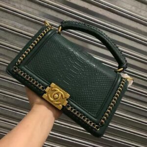 Chanel Leboy Croco Premium Quality Green Handbag - Accessories | Buy Online at Best Price
