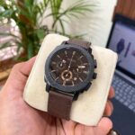 Fossil Watch : Fossil Chronograph Leather Edition Watch For Men (SG1020) - Accessories | Buy Online at Best Price