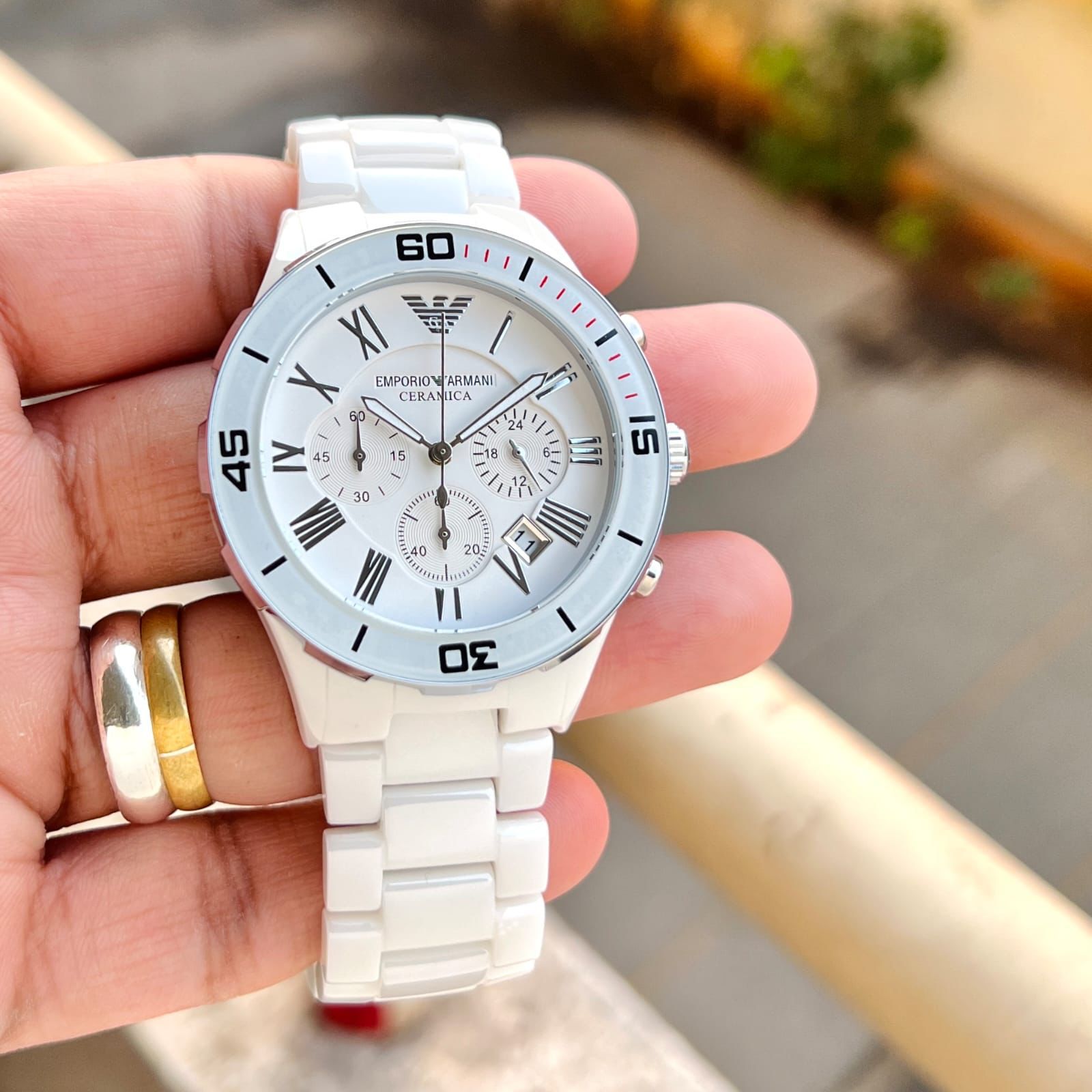 Emporio Armani Watch Luxurious Ceramic Edition Watch For Men (SG1041)