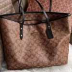 Coach Apricot Black City Tote Bag (With Box) - Accessories | Buy Online at Best Price