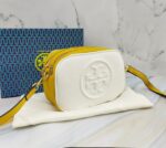 Tory Burch Perry Bombe White yellow Color Camera Bag (With Box) - Accessories | Buy Online at Best Price