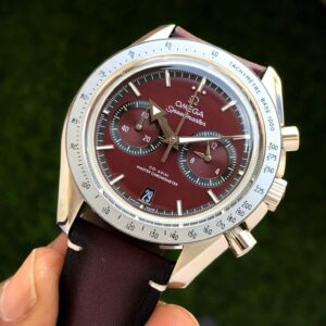 Omega Watch New Brown Edition Chronograph Leather Watch (SG175)
