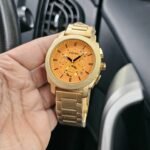 Gold Stainless Steel Fossil Watch For Men (SG256) - Accessories | Buy Online at Best Price