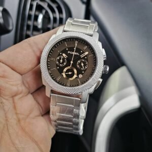 New Stylish Men’s Fossil Watch Sliver Stainless Steel (SG259)
