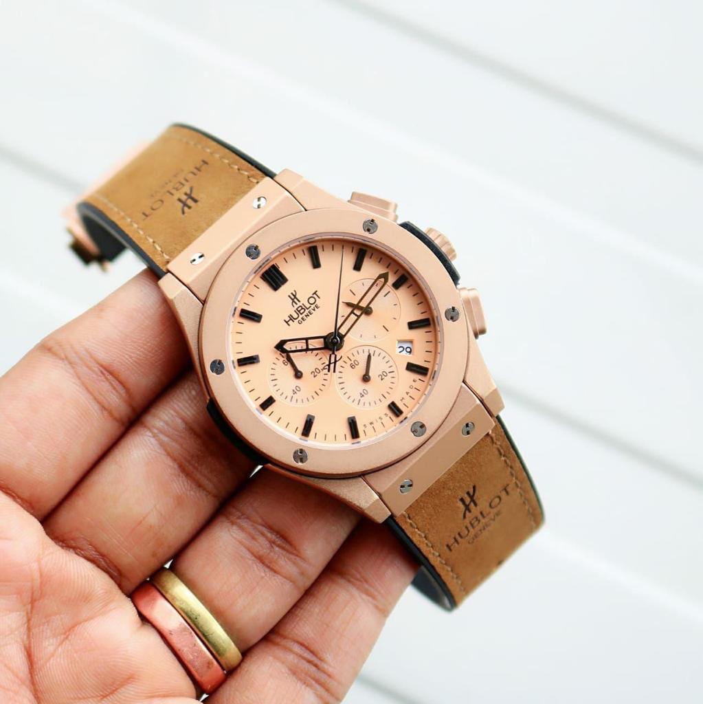 Make Your Style Hublot Big Bang Watch Brown Leather For Men (SG253)