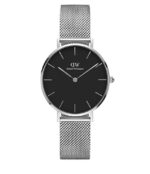 Iconic Silver Strap and Black Dial Daniel Wellington Watch For Men (AS-48) - Accessories | Buy Online at Best Price