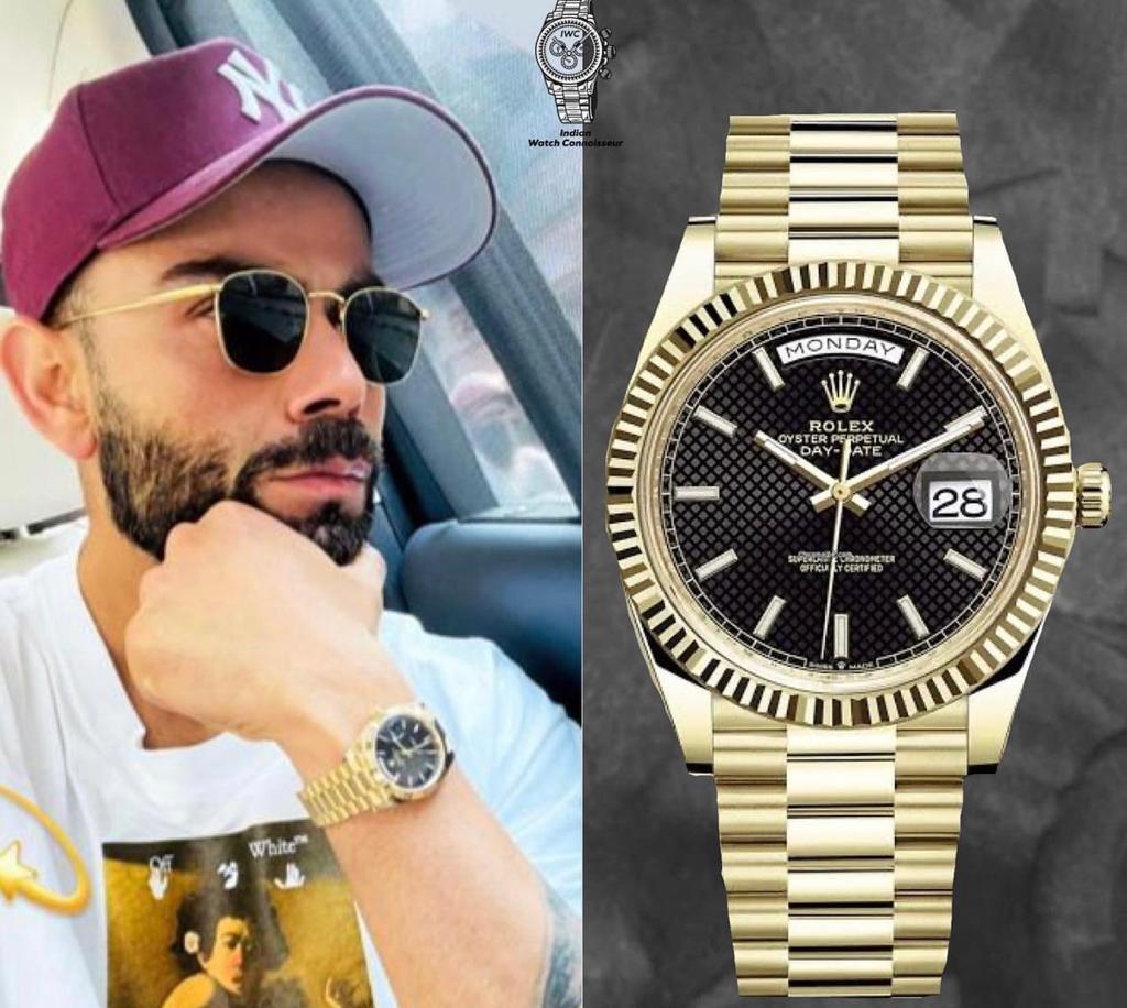 Rolex Oyster Perpetual Watch New 2.0 Rolex Day-Date Kohali Edition “Automatic” Gold Watch For Men (SG278)