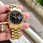 Oyster Perpetual Rolex Day-Date Edition “Automatic” Gold Watch For Men (SG279) - Accessories | Buy Online at Best Price