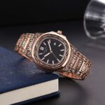Patek Philippe Watch Rose Gold Black For Men (SG350) - Accessories | Buy Online at Best Price