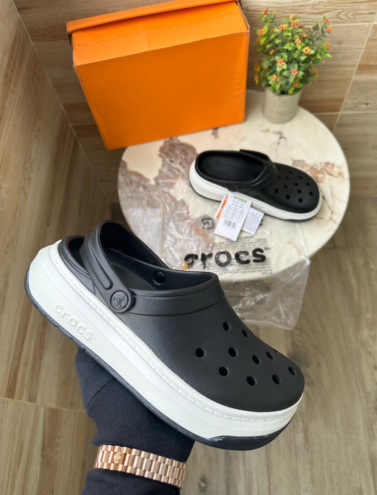 Showroom Quality Crocs Full Force Sandals: UK(Ind) M6-M10, Original Poly