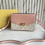 Michael Kors Beige Pink Hendrix Signature Shoulder Bag - Accessories | Buy Online at Best Price
