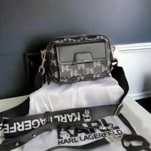 Karl Lagerfeld Iconic Black Sling Bag (With Box)