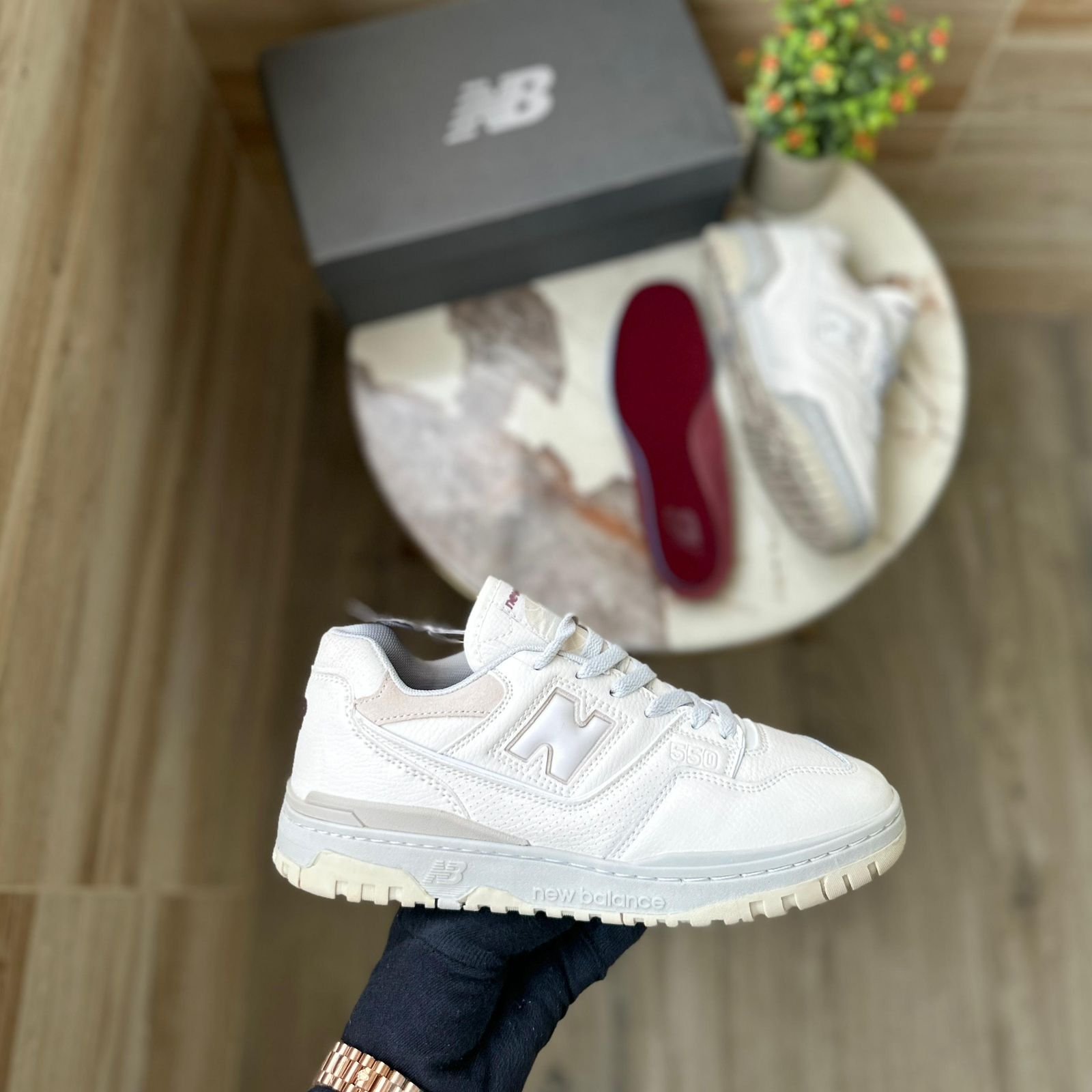 New Balance 550 Sea Salt Showroom Copy