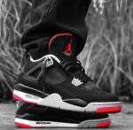Branded Jordan Retro 4 (Black & Red) - 7a first copy shoes | Buy Online at Best Price