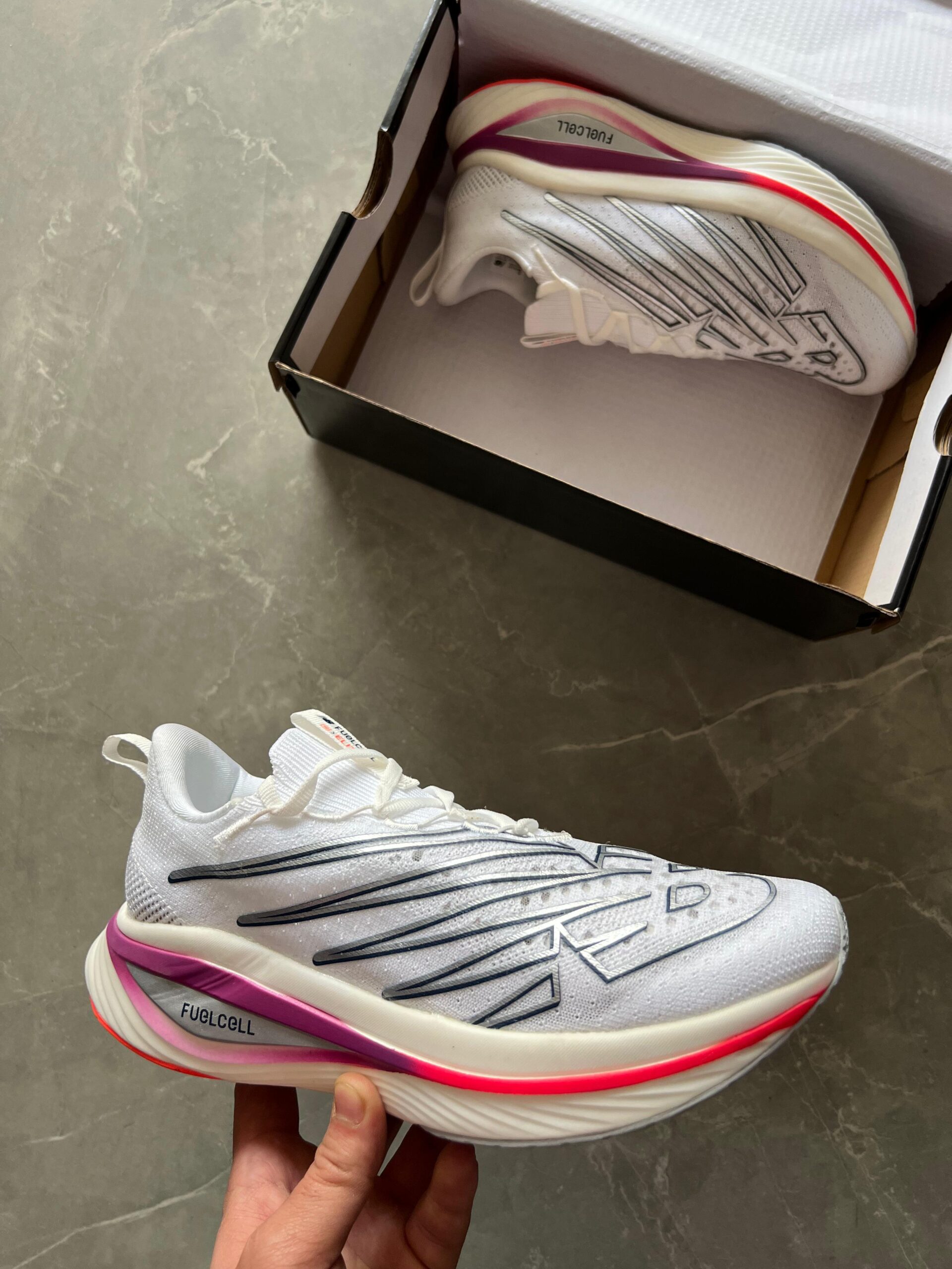 Branded NB FuelCell Super Comp V3 First Copy Shoes (Gray)