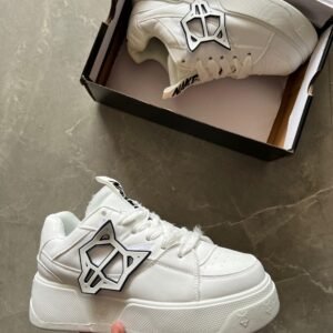Branded Naked Wolfe Sneakers 1st Copy Shoes (White)