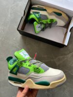 Branded Jordan Retro 4 1st Copy Shoes (Green) - 7a first copy shoes | Buy Online at Best Price