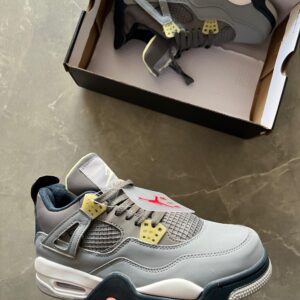 Branded Jordan Retro 4 1st Copy Shoes (Gray)