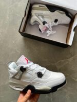 Branded Jordan Retro 4 1st Copy Shoes (White) - 7a first copy shoes | Buy Online at Best Price