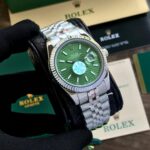 Rolex Day Date Motif Green Dial Watch - Accessories | Buy Online at Best Price