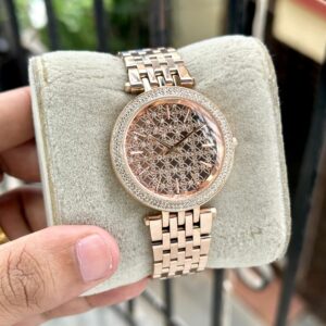 Michael Kors MK-3399 Darci Crystal Paved Rose Ladies Watch - Accessories | Buy Online at Best Price