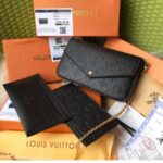 Louis Vuitton Felicie Black Embossed Sling Bag (With Box) - Accessories | Buy Online at Best Price