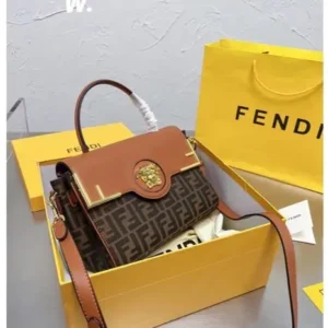 Fendi X Versace La Medusa Brown Handbag (With Box) - Accessories | Buy Online at Best Price