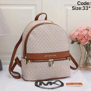 Michael Kors Jet Set Beige Brown Backpack
