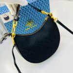 Tory Burch T Monogram Crescent Black Shoulder Bag (With Box) - Accessories | Buy Online at Best Price