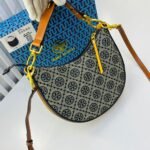 Tory Burch T Monogram Crescent Blue Shoulder Bag (With Box) - Accessories | Buy Online at Best Price