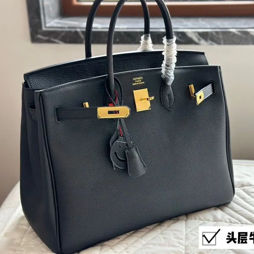Hermes Birkin 35 cm Black Premium Handbag (With Double Box)