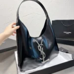 YSL Big Logo Black Color Premium Shopper Tote Bag - Accessories | Buy Online at Best Price