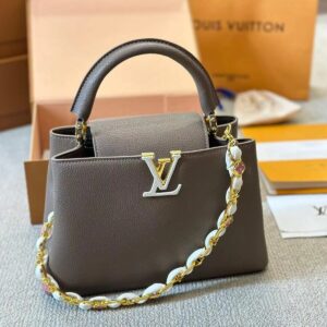 Louis Vuitton Khaki Capucines Handbag Premium Quality (With Box) - Accessories | Buy Online at Best Price
