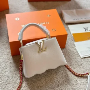 Louis Vuitton White Wave Capucine Handbag Premium Quality (With Box) - Accessories | Buy Online at Best Price